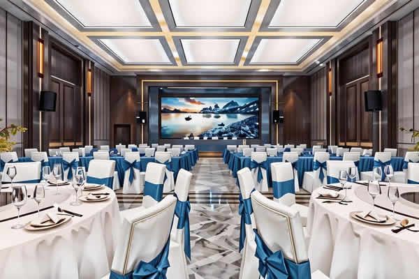 酒店宴會(huì)廳配多大面積的LED顯示屏合適？